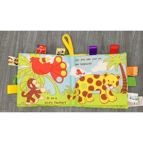 HanShe Baby Book Sensory Activity Dazzle Dots & the Missing Spots Monkey Jungle - Picture 3 of 6
